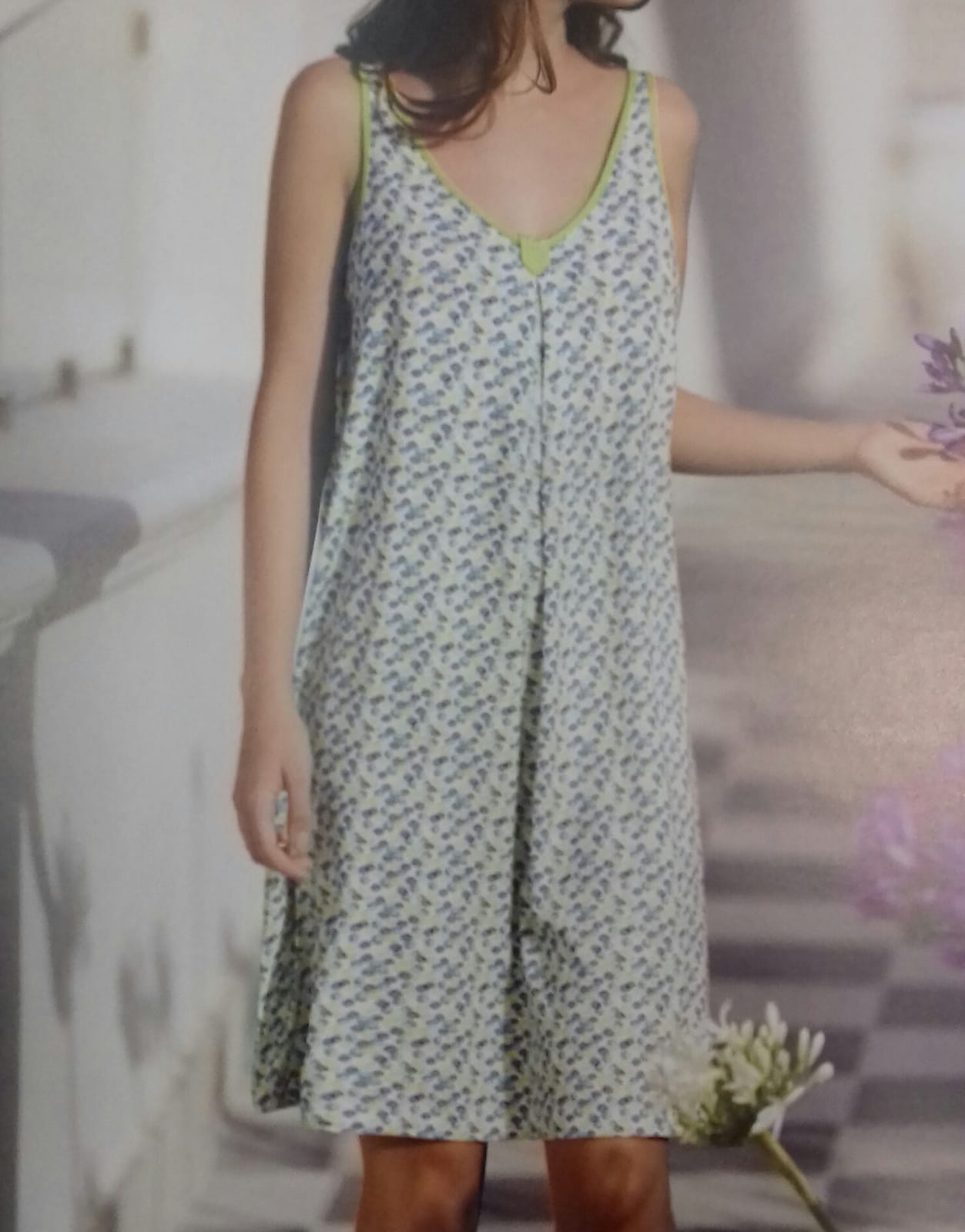 Camicia -da -notte -spalla -larga -Andra -8512 -floreale