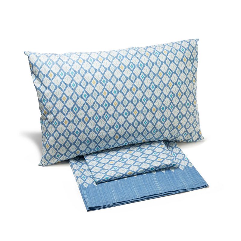 lenzuola-singole-caleffi-ikat-azzurro