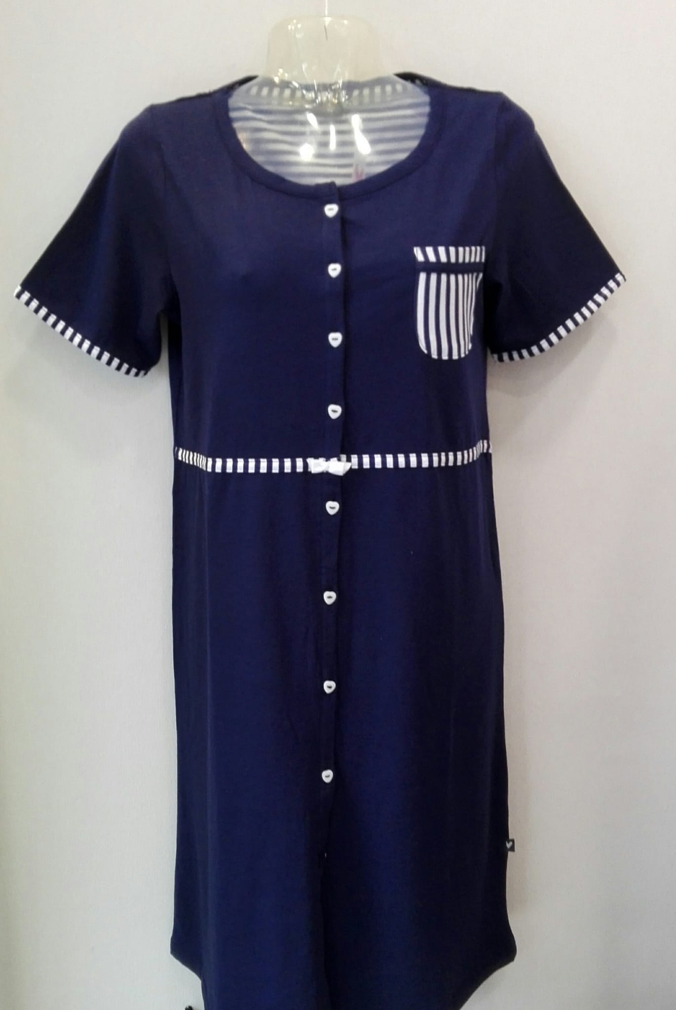 Camicia- da -notte -estiva -Lovable -LOB7D -Blu -Navy