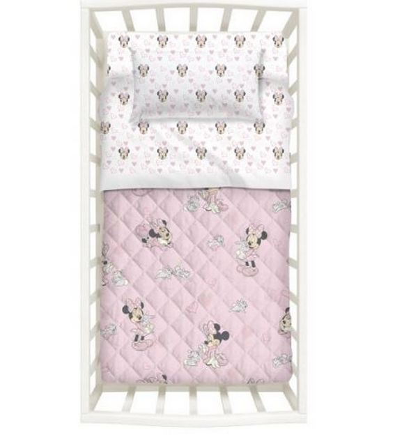 Copriletto-Trapuntato-Baby-Caleffi-Minnie-Amici