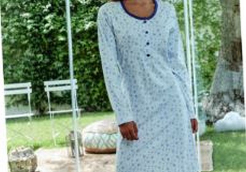 Camicia- da- notte- primaverile- Baci- di- notte- art. 30041