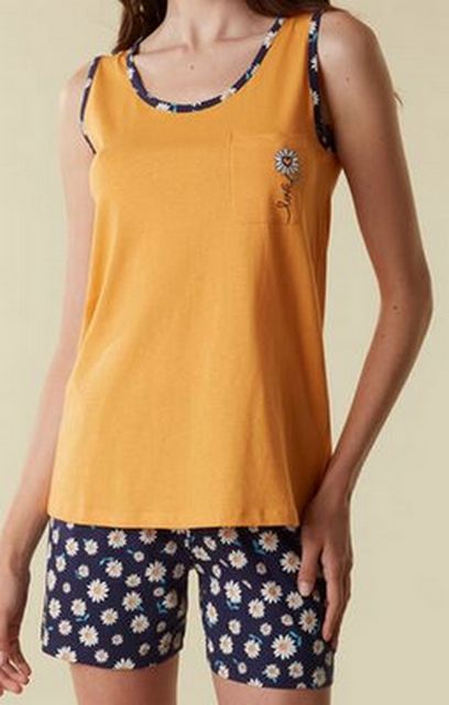 Pigiama-donna- lovable-estivo- LOC8G-Zafferano